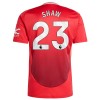 Officiële Voetbalshirt Manchester United Shaw 23 Thuis 2024-25 - Heren